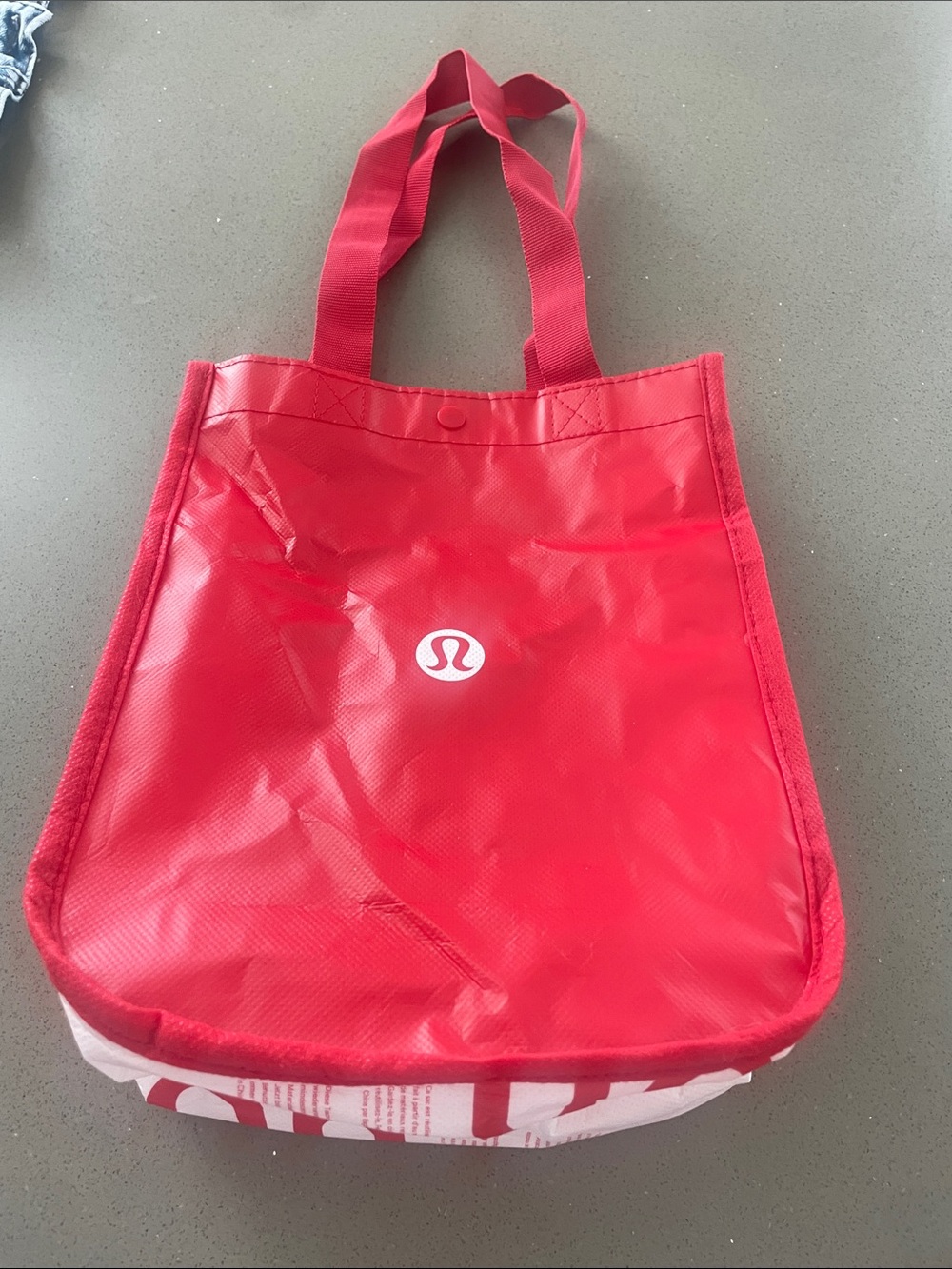 lululemon athletica Red Logo Tote Bag